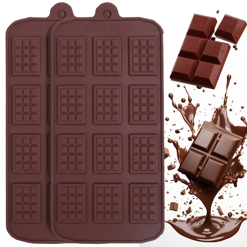 Kitchen Gadgets Website - Silicone Chocolate Mold 12 Even Fondant