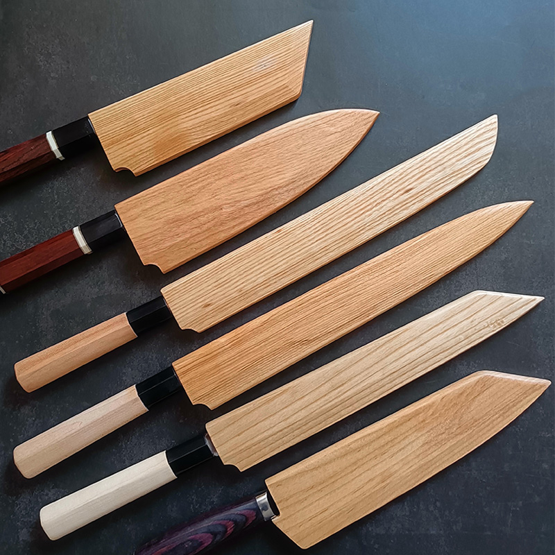 Chef's Wooden Knife Sheath Kit - Magnetic Knife Strip 评论和价格