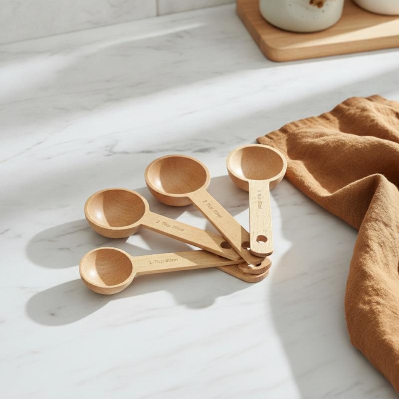 Wooden Measuring Spoon 7.5-45M - Kitchen Gadgets For Chefs 评论和价格
