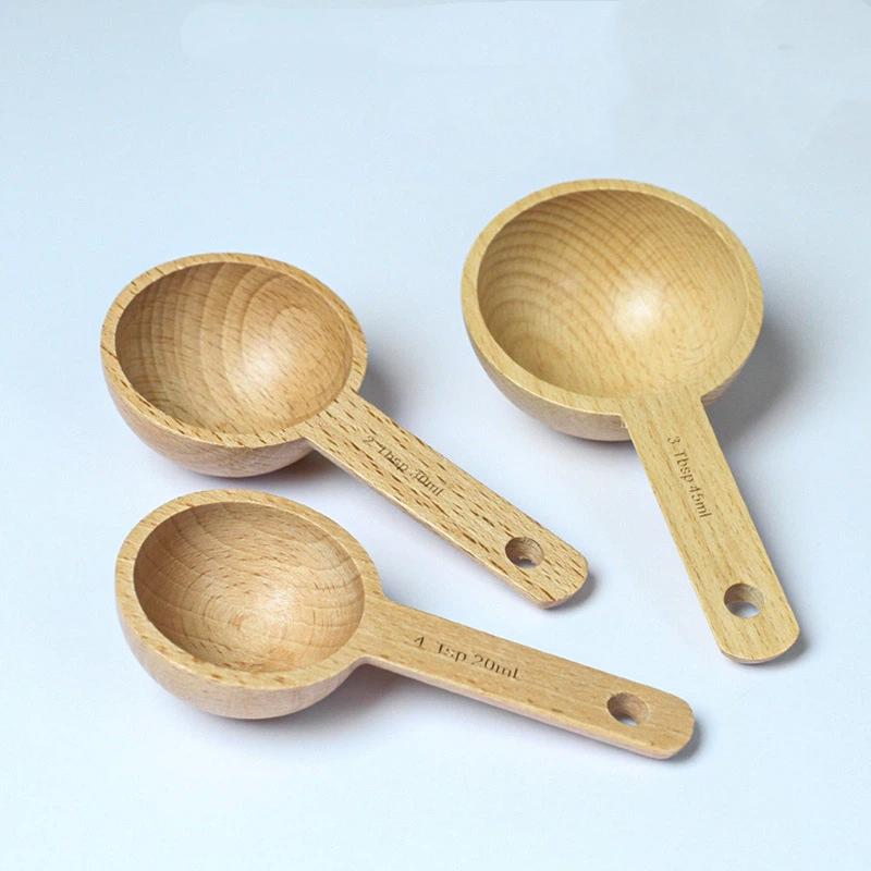 Wooden Measuring Spoon 7.5-45M - Kitchen Gadgets For Chefs 评论和价格