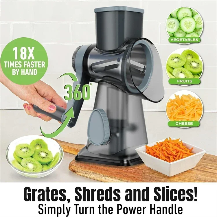 2025 3-in-1 Rotary Cheese Grat - Kitchen Gadgets New 2025 评论和价格